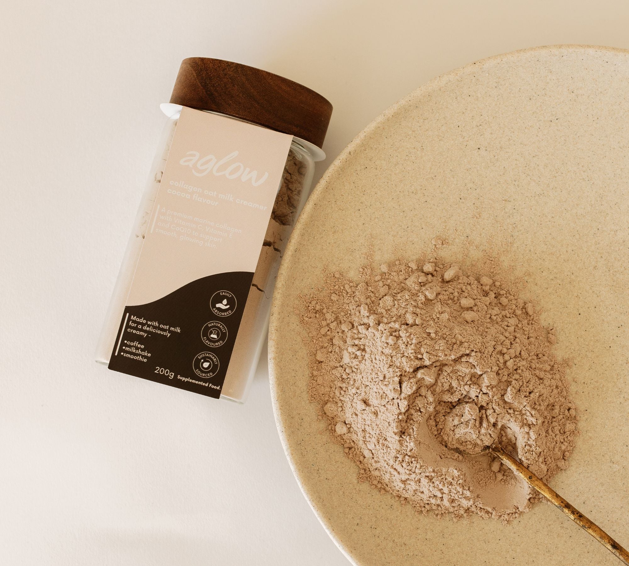 5 creative ways to use Aglow's Oat Milk Collagen creamers