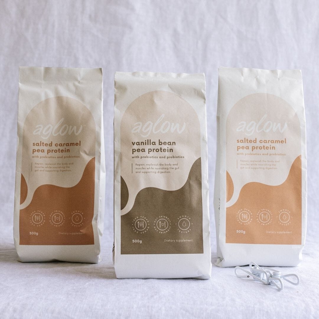 My two favourite recipes using Aglow Pea Protein with Prebiotic and Probiotics