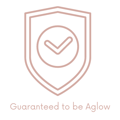 Tick and trust badge icon to indicate guaranteed to be Aglow
