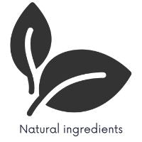 Two leaves icon to indicate natural ingredients