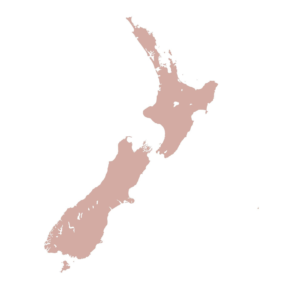 Pink image of New Zealand map image