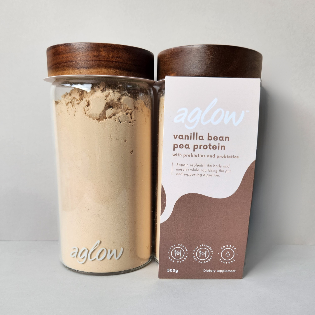 
                  
                    Pea Protein with Prebiotic + Probiotics
                  
                