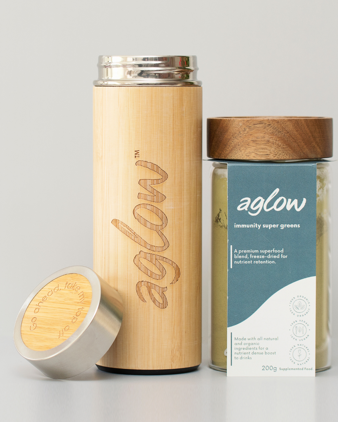 Premium bamboo drink shaker