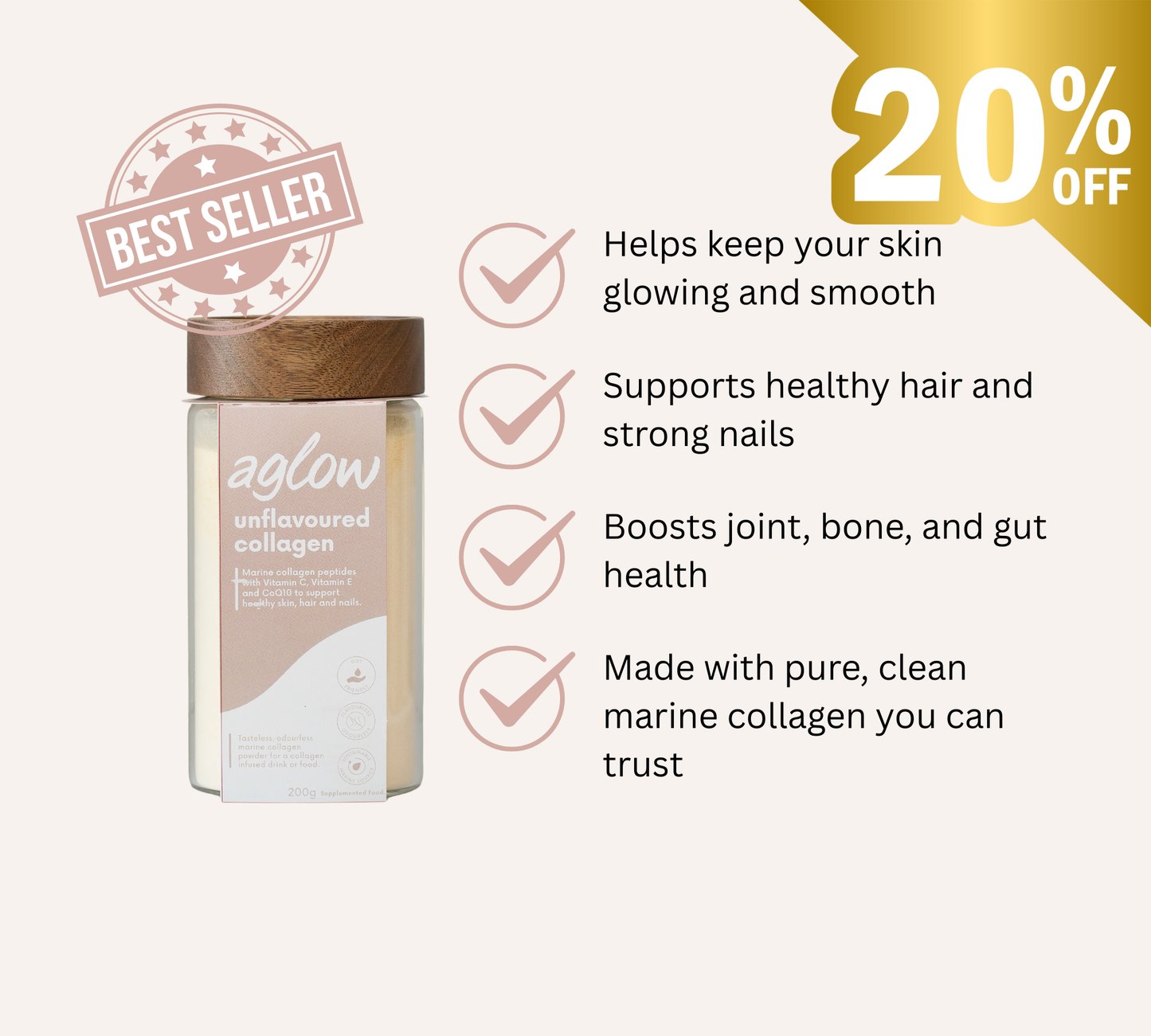 
                  
                    Unflavoured Marine Collagen with Antioxidants
                  
                