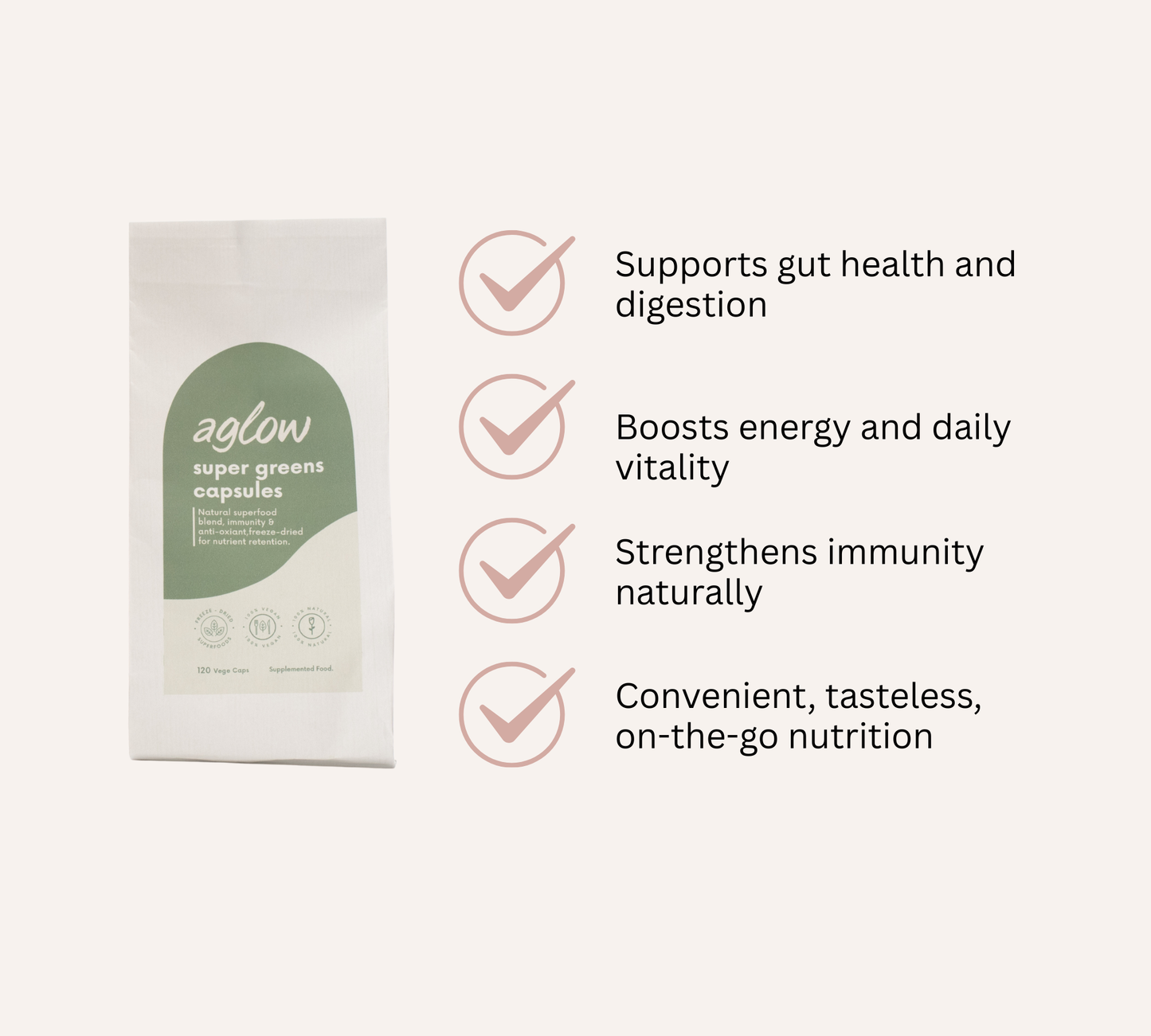 
                  
                    Super Greens Vege Capsules
                  
                