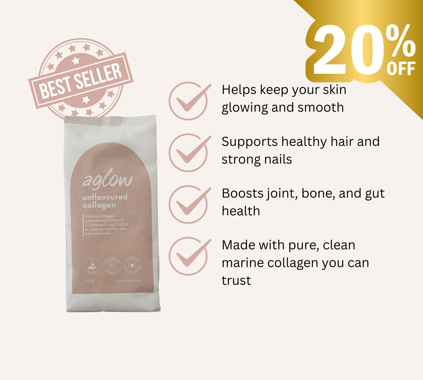 
                  
                    Unflavoured Marine Collagen with Antioxidants
                  
                